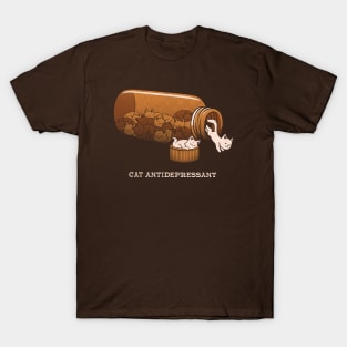 Cat Antidepressant by Tobe Fonseca T-Shirt
